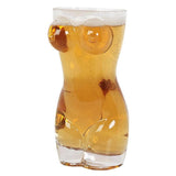 Body Shape Torse Pint Glass Clear