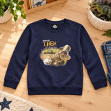 Jurassic World T-Rex 100% Cotton Sweatshirt Age 7-8 Years Navy