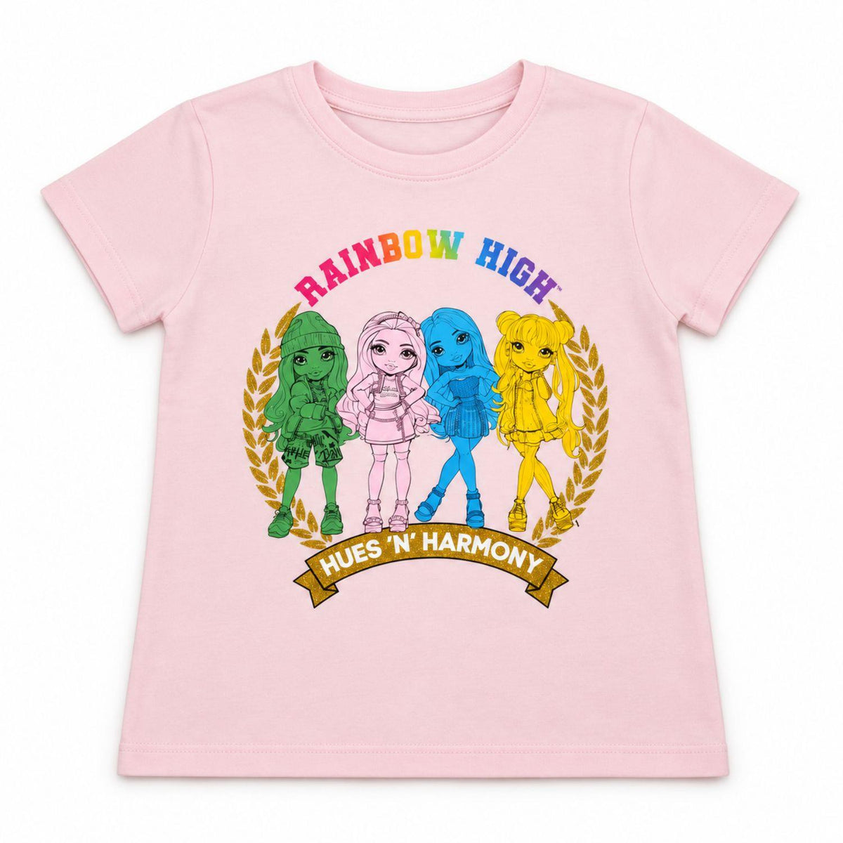 Rainbow High Girls' 2 Piece Pyjama Set Size 7-8 Years pink