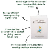 Peter Rabbit Illuminated Book Shaped Light  120 x 40 x 160mm