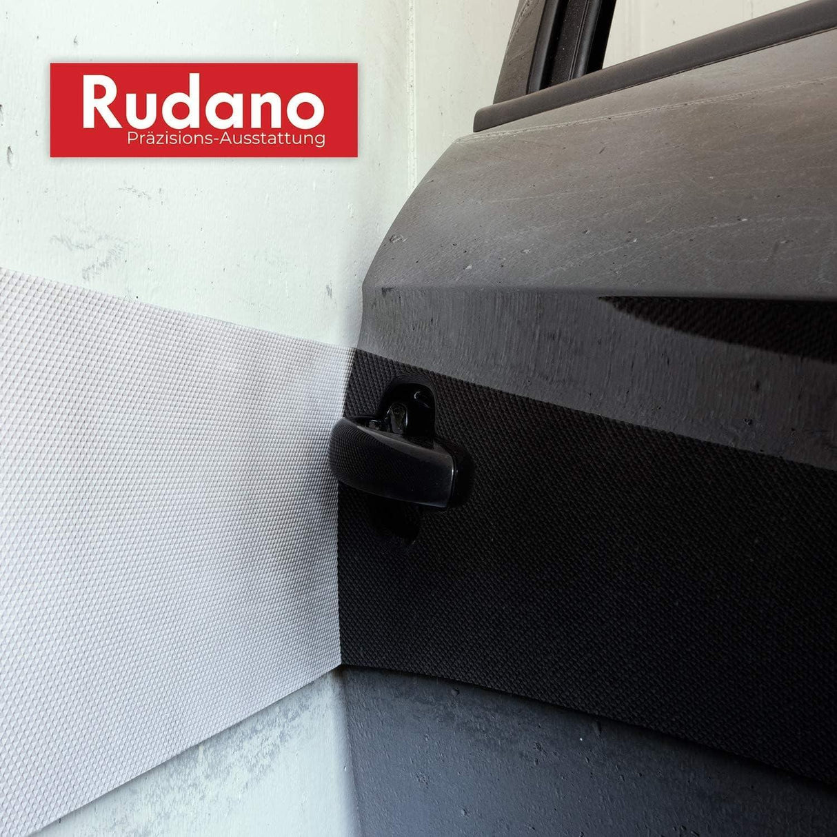 Rudano Self-Adhesive Foam Garage Wall Door Protection Protects your Car from Scratches 7mm White