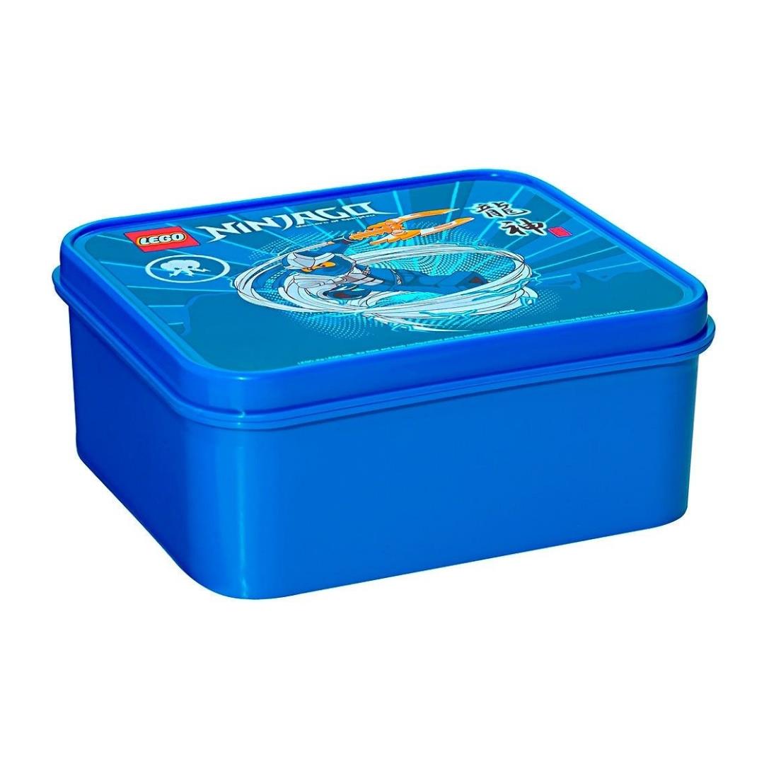 LEGO NINJAGO Jay ZX Lunch Box Kids Food Storage Container Blue