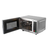 electriQ Freestanding 25L 1000W Flatbed Commercial Style Microwave Silver