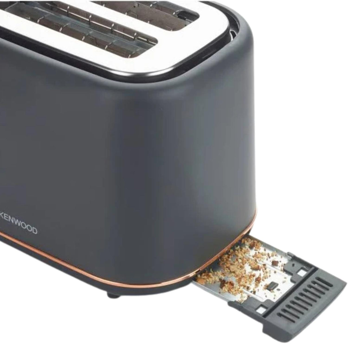 Kenwood Abbey Lux TCP05.C0DG 2 Slice Toaster Dark Grey and Rose Gold