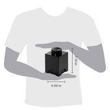 LEGO Round 1-Stud 1.2L Stackable Storage Brick Black