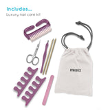 Homedics Luxury Foot Spa with Relaxing Hydro-Massage and Nail Care Kit Purple