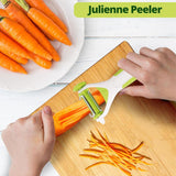 3-in-1 Food Straight Julienne Serrated Peeler for Vegetables and Fruit