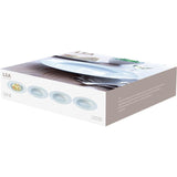 LSA Dine Pasta Porcelain Bowl Rimmed 30cm Set of 4 White