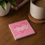 Fandomania Grease 'Hopelessly Devoted' Coaster Pink