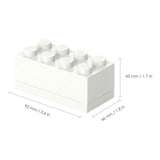 LEGO Mini Box 8 Storage Brick White