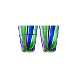 LSA Folk Tumbler 280ml Set of 2 Multicolour