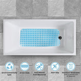 Non-Slip Durable Bath Shower Mat with Suction Cups 40cm x 100cm Blue