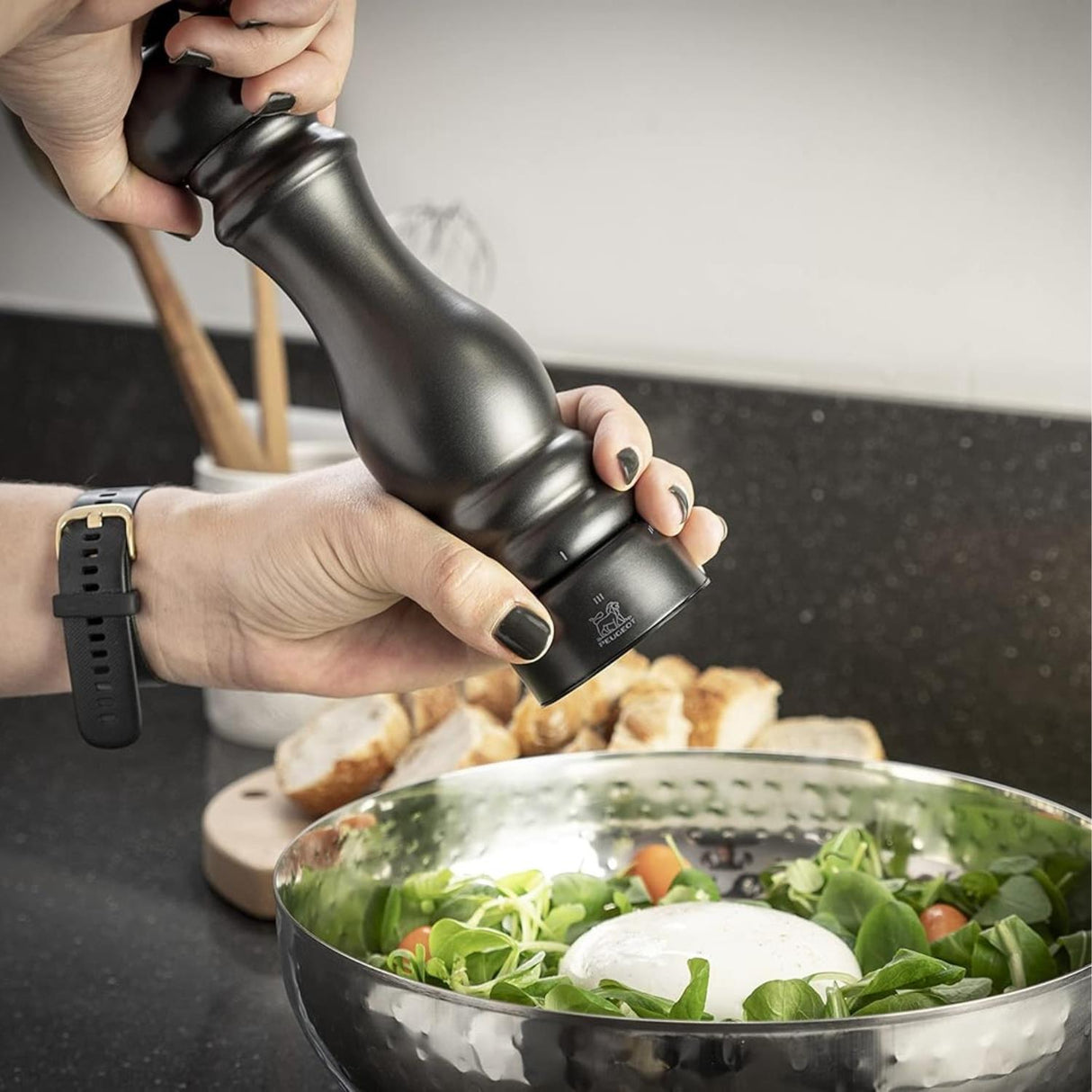 Peugeot Paris Chef Carbone Salt Mill 22cm Carbon