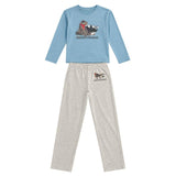 Jurassic World Boys T-Rex Pyjama Set 100% Cotton 9-10 Years Blue