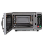 electriQ Freestanding 25L 1000W Flatbed Commercial Style Microwave Silver