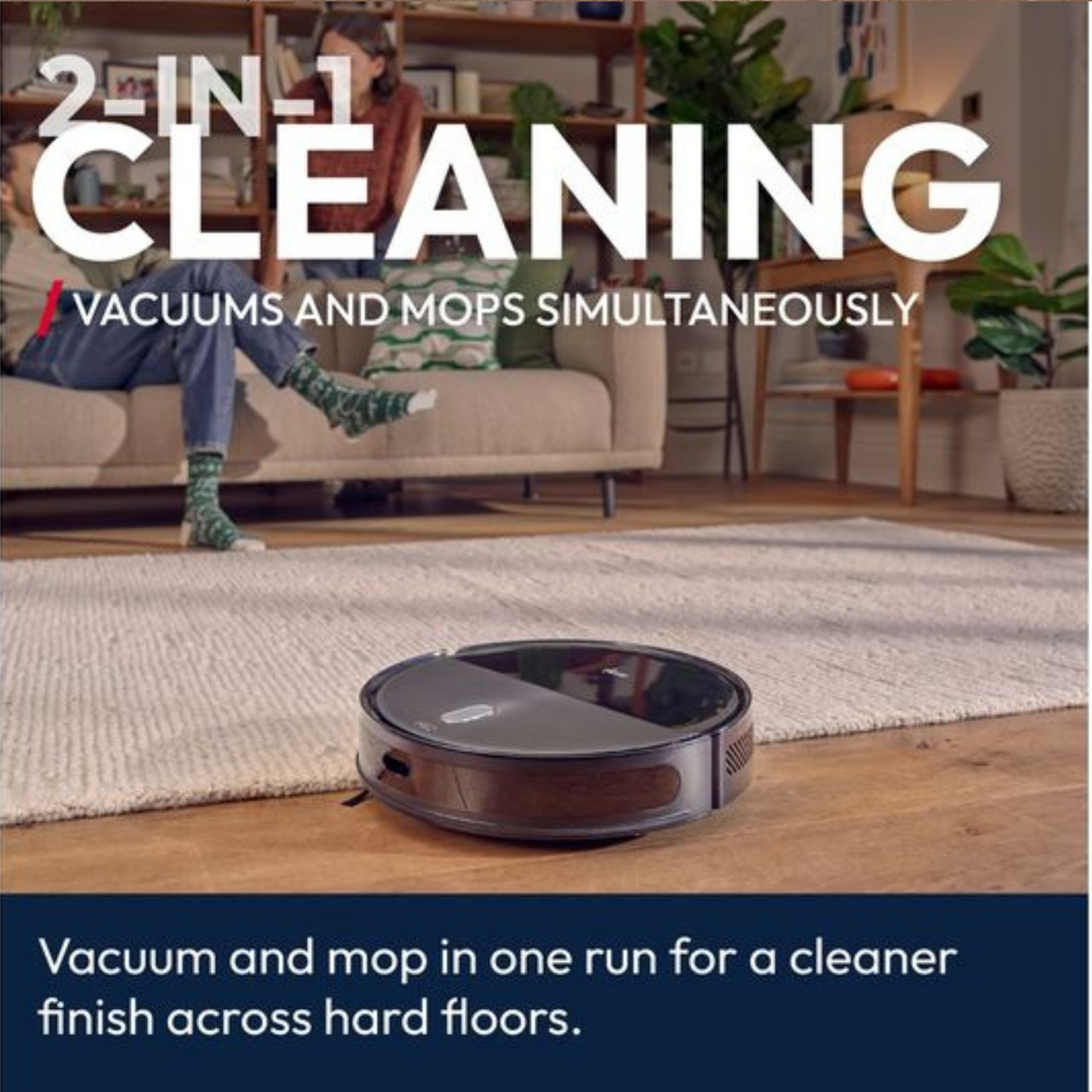 HOOVER HG2 Turbo Slim Hydro Pro Robot Vacuum Cleaner Black