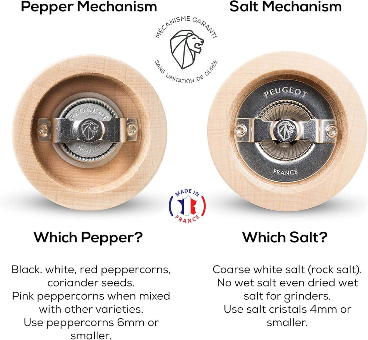 Peugeot Duo Tahiti Pepper and Salt Mill 15cm Grey/Chocolate