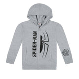 Kids' Spider-Man Zip-Up Hoodie Size 6-8 Years Grey