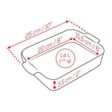 Peugeot Appolia Rectangular Baker Dish 25cm Satin Black