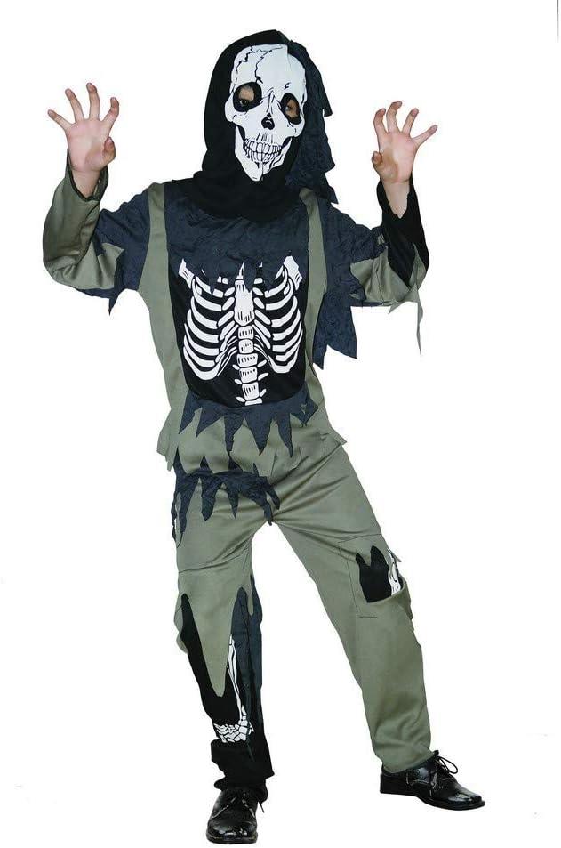 Child Skeleton Zombie Halloween Costume - L