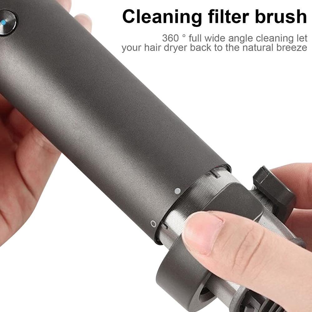 Filter Cleaning Brush for Dyson Supersonic Hairdryer Attachment Tool Grey