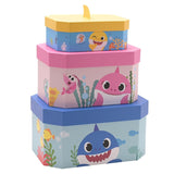 Baby Shark Set of 3 Nesting Storage Boxes