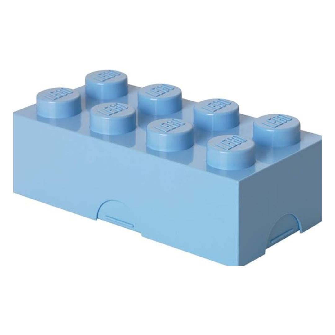 LEGO Lunch Storage Box Brick 20x10x 8cm Light Blue