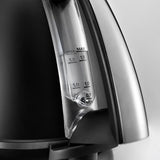 De'Longhi Argento 1.7L 2000W Kettle Black EU Plug