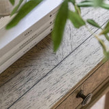 Traditional Mindy Wooden Parquet Side Lamp Table 1 Drawer