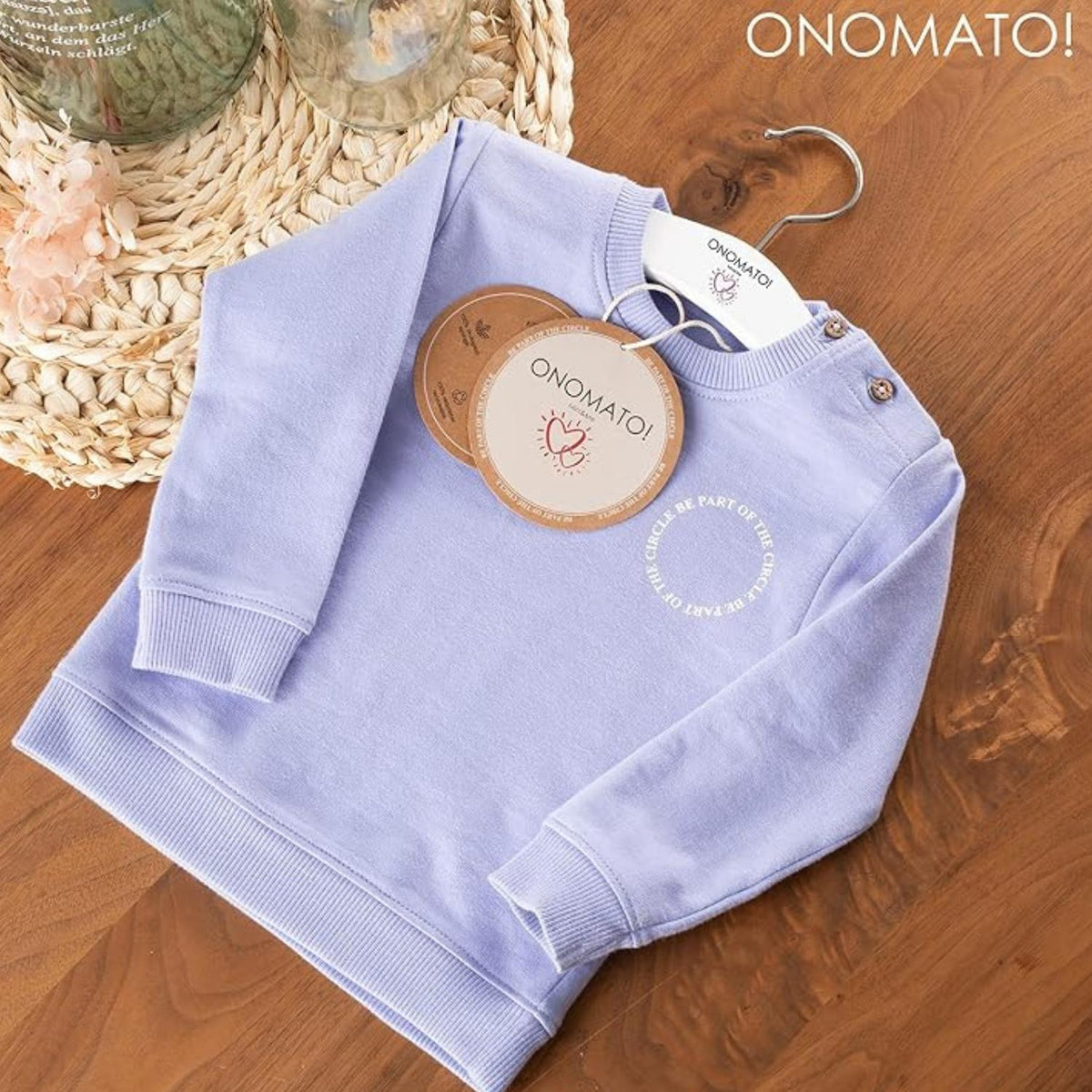 Girls 100% Cotton Sweatshirt Size 7-8 Years Lilac