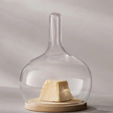 LSA Cloche Dome with Oak Base 19 x 25.5xm Clear