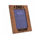 Top Gun Top Dad Photo Frame Brown