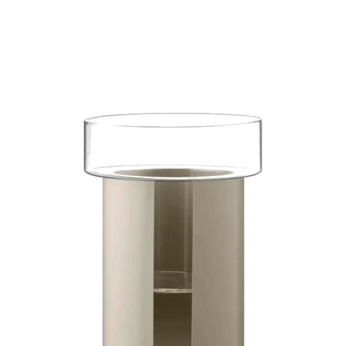LSA Terrazza Planter H60cm Clear and Grey
