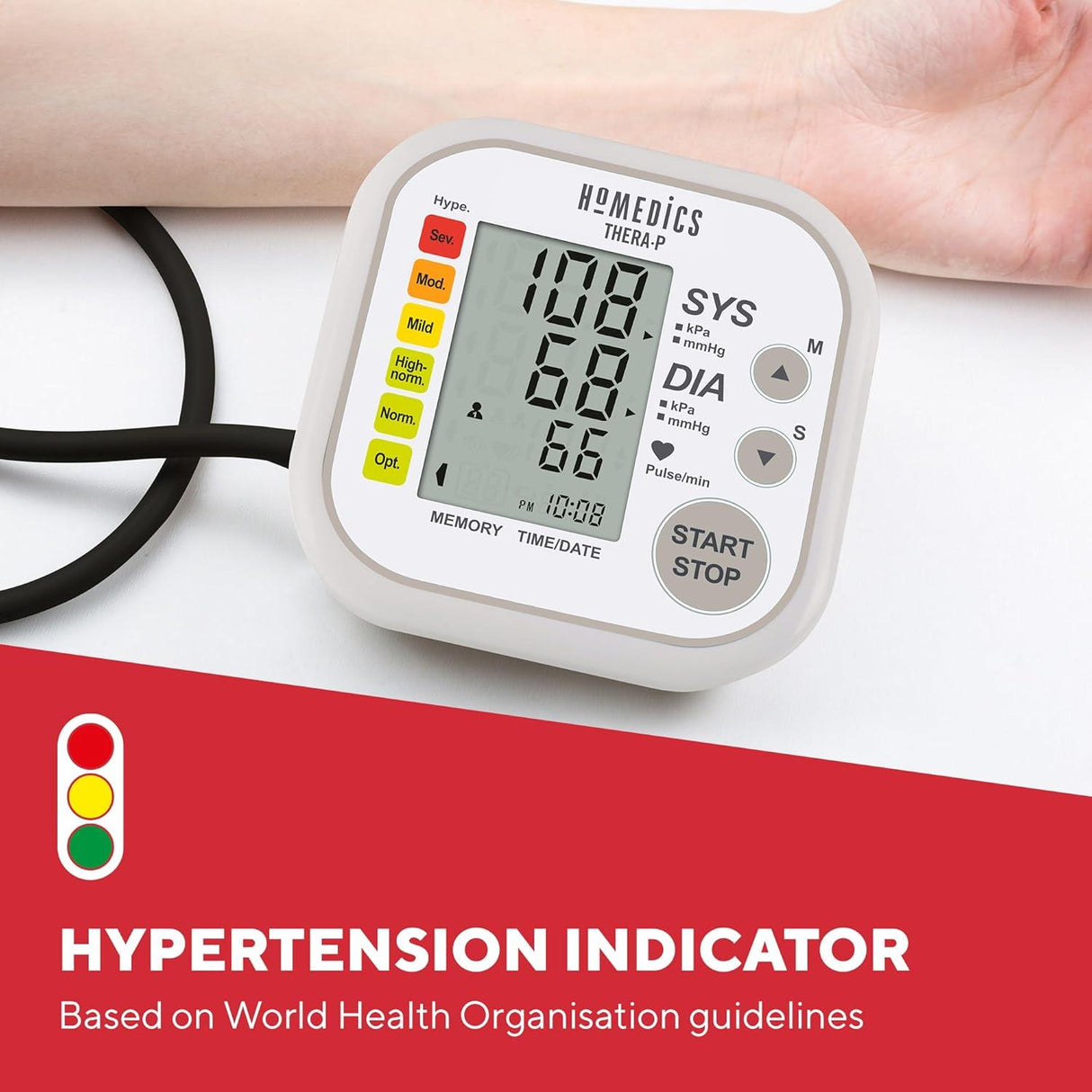 HoMedics Thera-P Automatic Arm Blood Pressure Monitor with Arrhythmia Detection