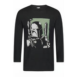 Star Wars Boba Fett Long Sleeve Graphic T-Shirt Size XXL Black