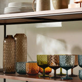 LSA Dapple 1 Litre Glass Carafe Earth Brown