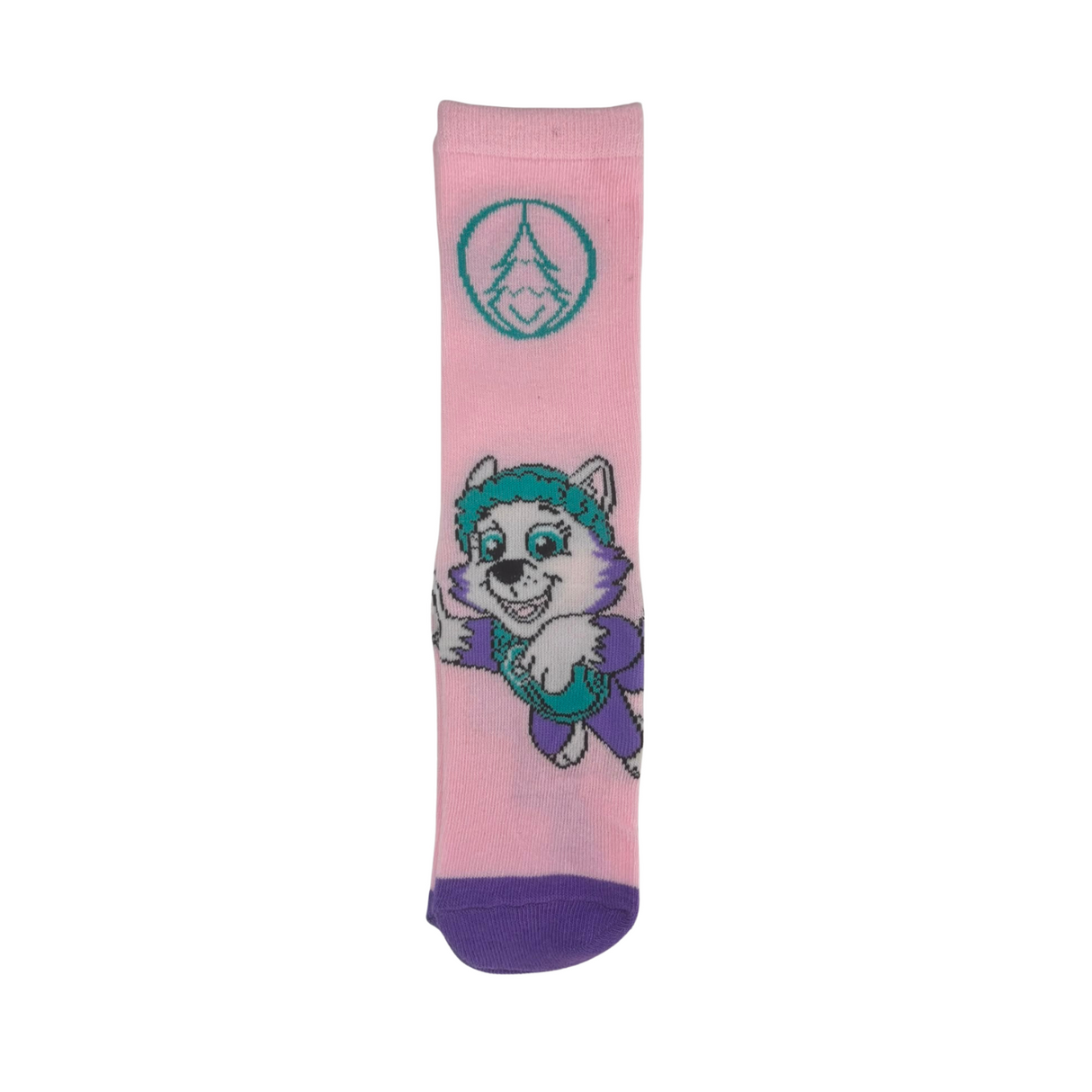Girls PAW Patrol 7 Pack Multicoloured Cotton Blend Socks EU 31-34 UK 12-2.5