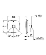 GROHE Grandera Single-Lever Shower Mixer Trim