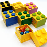 LEGO Mini Box 4 Storage Brick Box Yellow