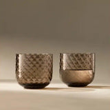 LSA Dapple Tumbler 300ml Set of 2 Earth Brown
