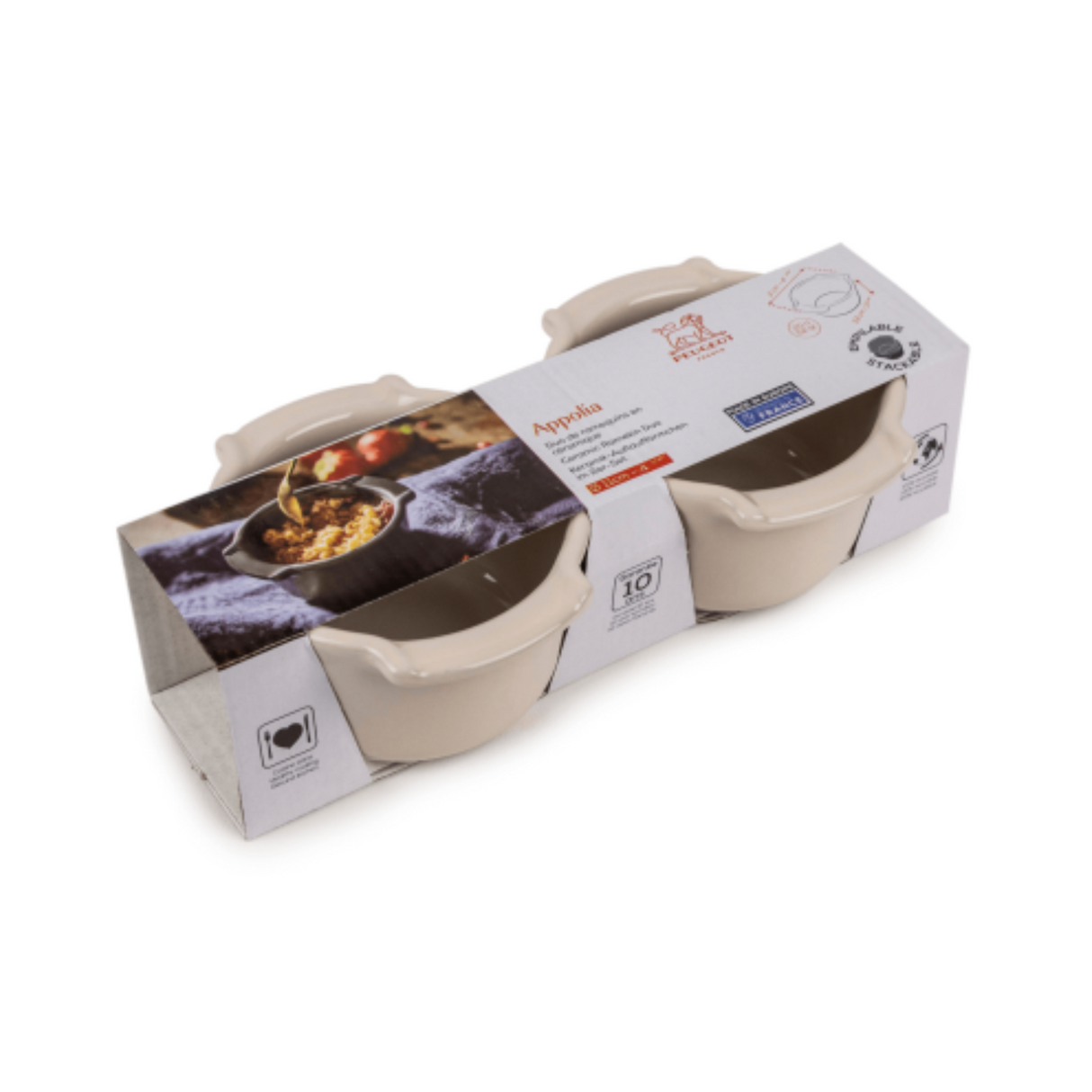 Peugeot Appolia Ceramic Ramekin Duo 11cm Ecru