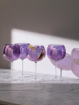 LSA International Aurora 680ml Balloon Glass Set of 4 Violet