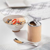 Peugeot Isen Flax Seed Mill Wood and Stainless Steel 13cm Natural