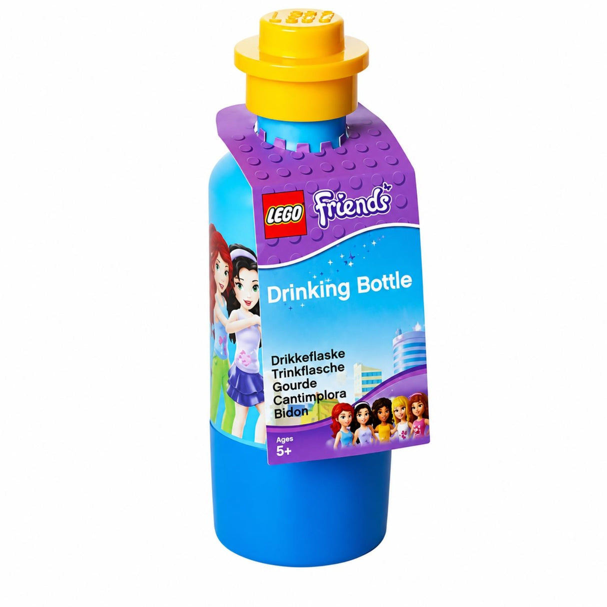 LEGO Kids Water Bottle Friends Beauty of Building 350ml Blue