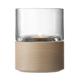 LSA Lotta Lantern Clear with Ash Base H13cm