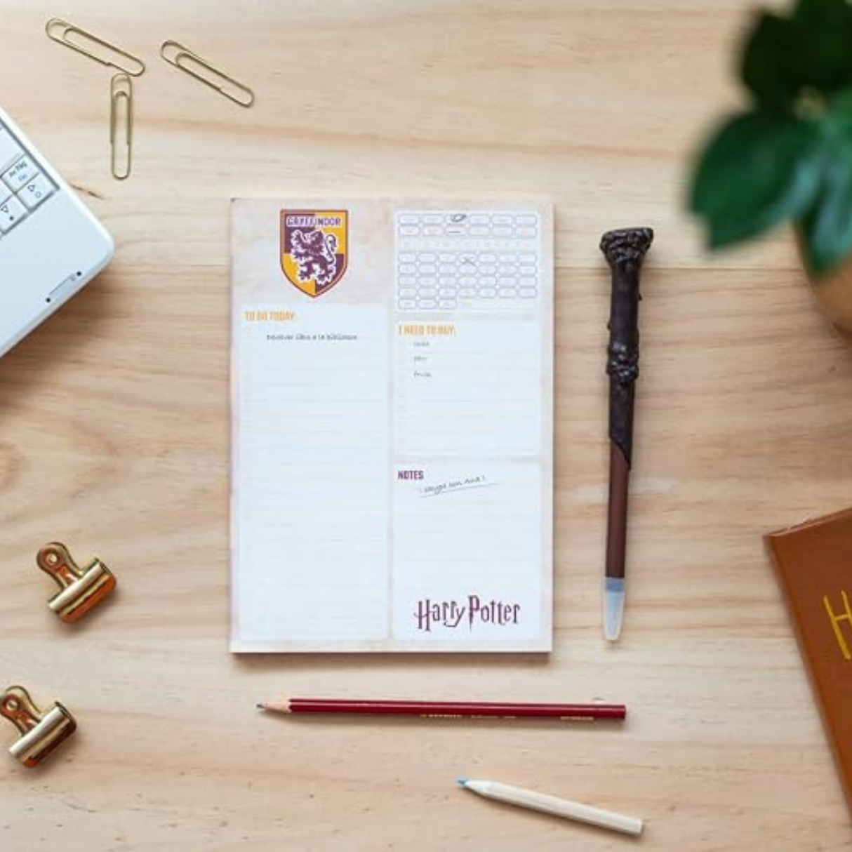 Harry Potter Gryffindor A5 Note Pad Planner