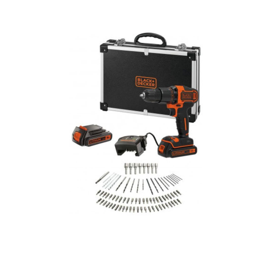 "Black+Decker 1.5Ah 18V Cordless Hammer Drill – 80pcs"