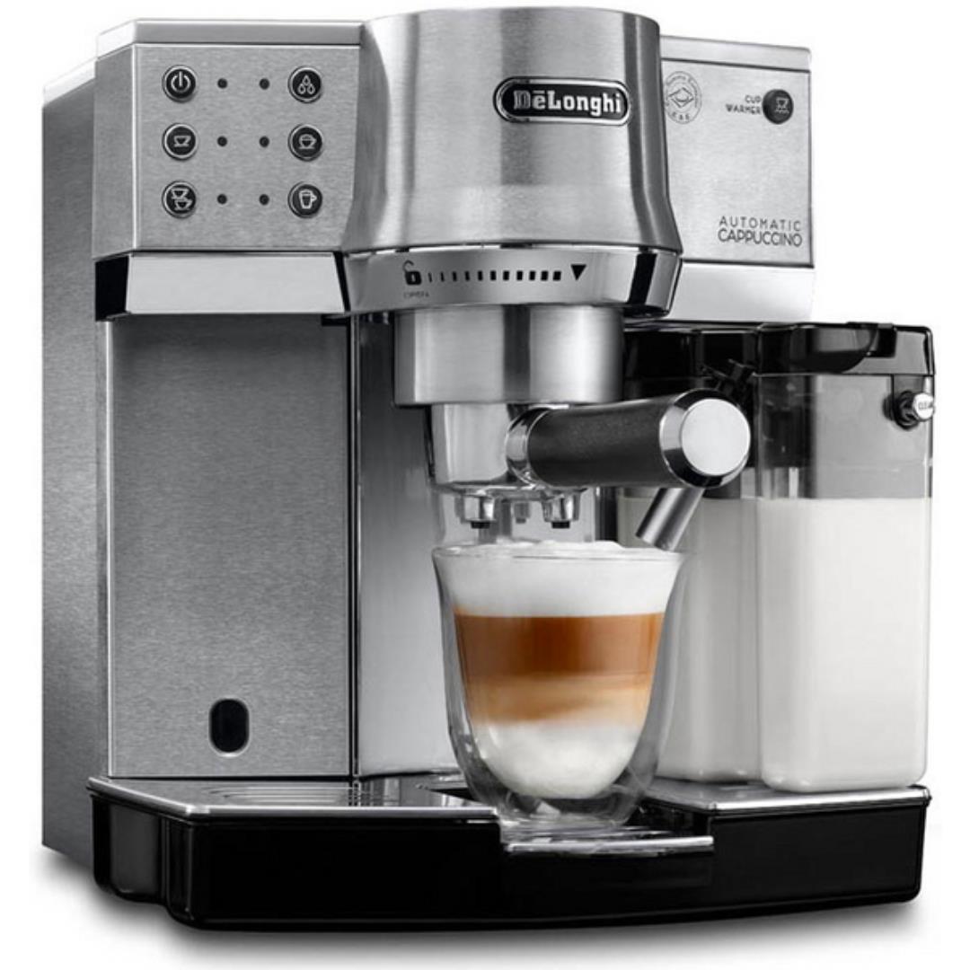 De'Longhi Premium 1 Litre 15 Bar Pump Espresso Machine Silver