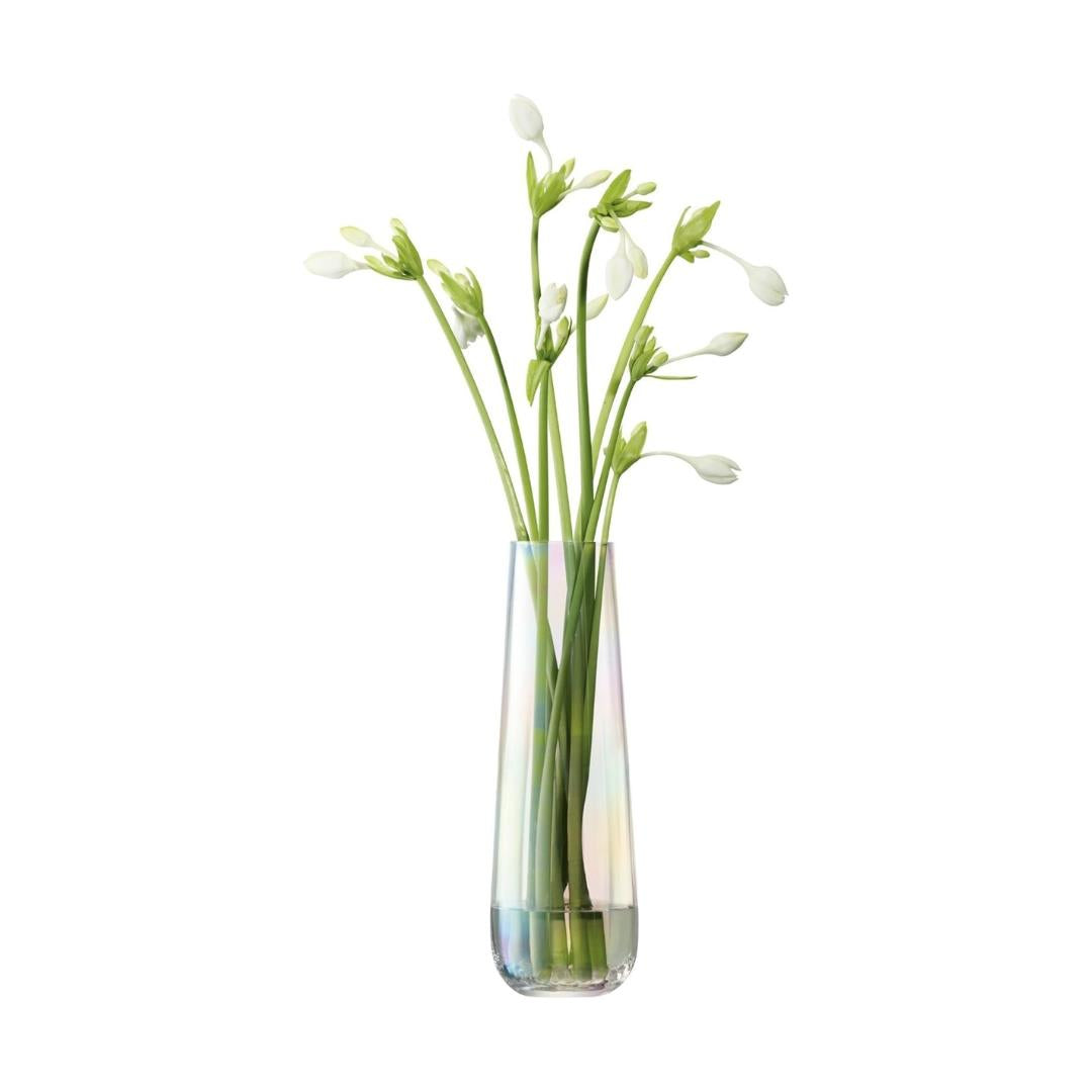 LSA Mother of Pearl Mouth-Blown Glass Design Vase H36cm