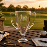No 1 Golf Lover Trophy Pint Glass Clear